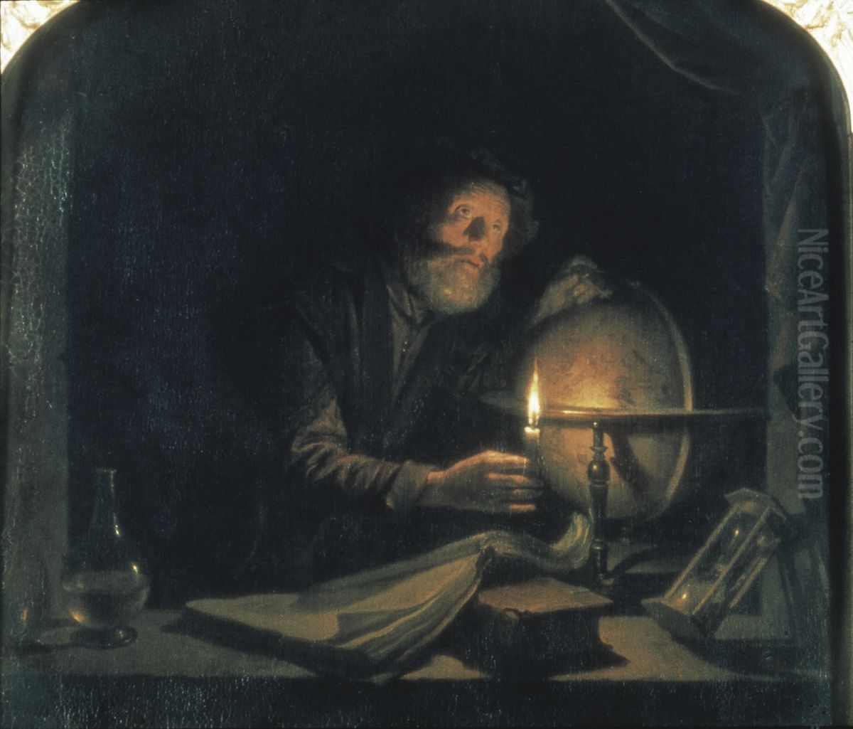 The Astronomer Oil Painting by Gerrit Dou