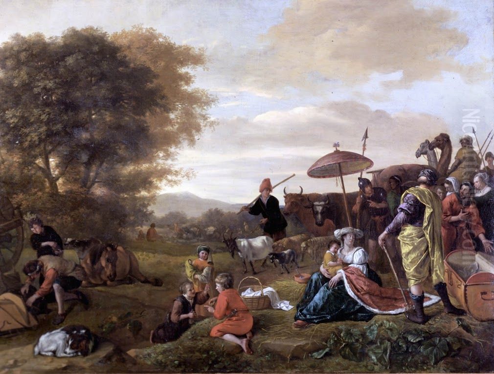 33-34) Oil Painting by Jan Steen