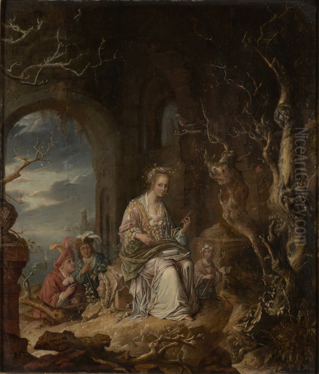 Allegory of Spring Oil Painting by Jan Adriaensz van Staveren
