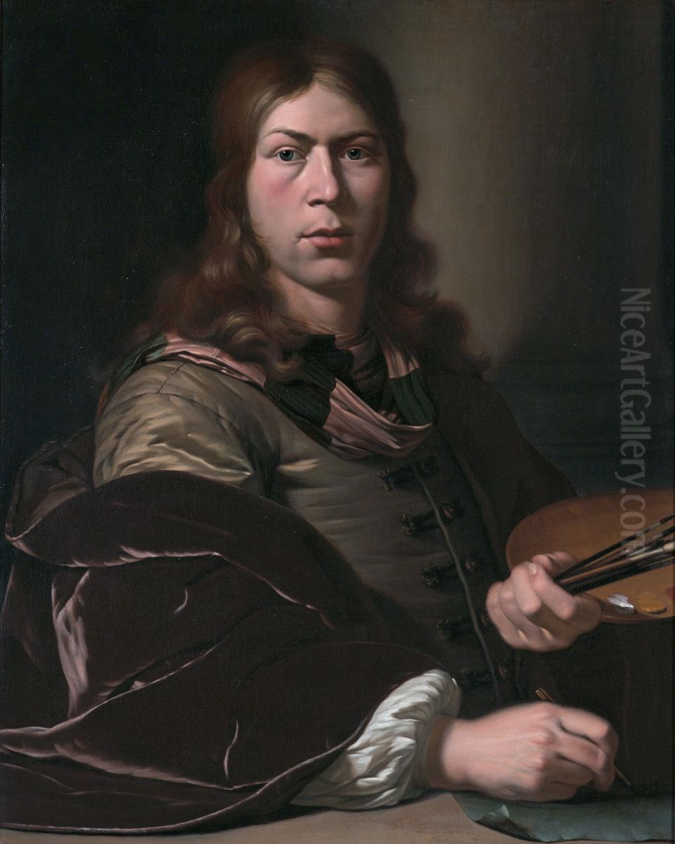 Self-portrait Oil Painting by Jan Van Mieris