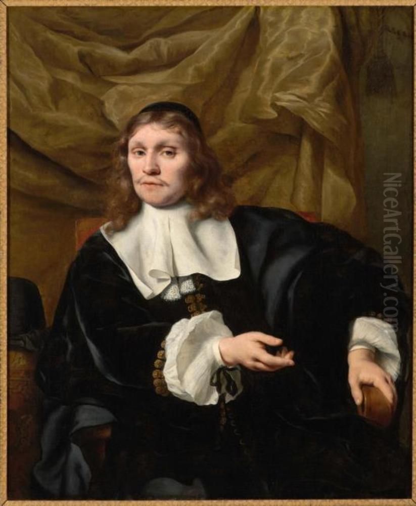 Portrait of Pieter Burgersdijk (1623-1691) Oil Painting by Ferdinand Bol