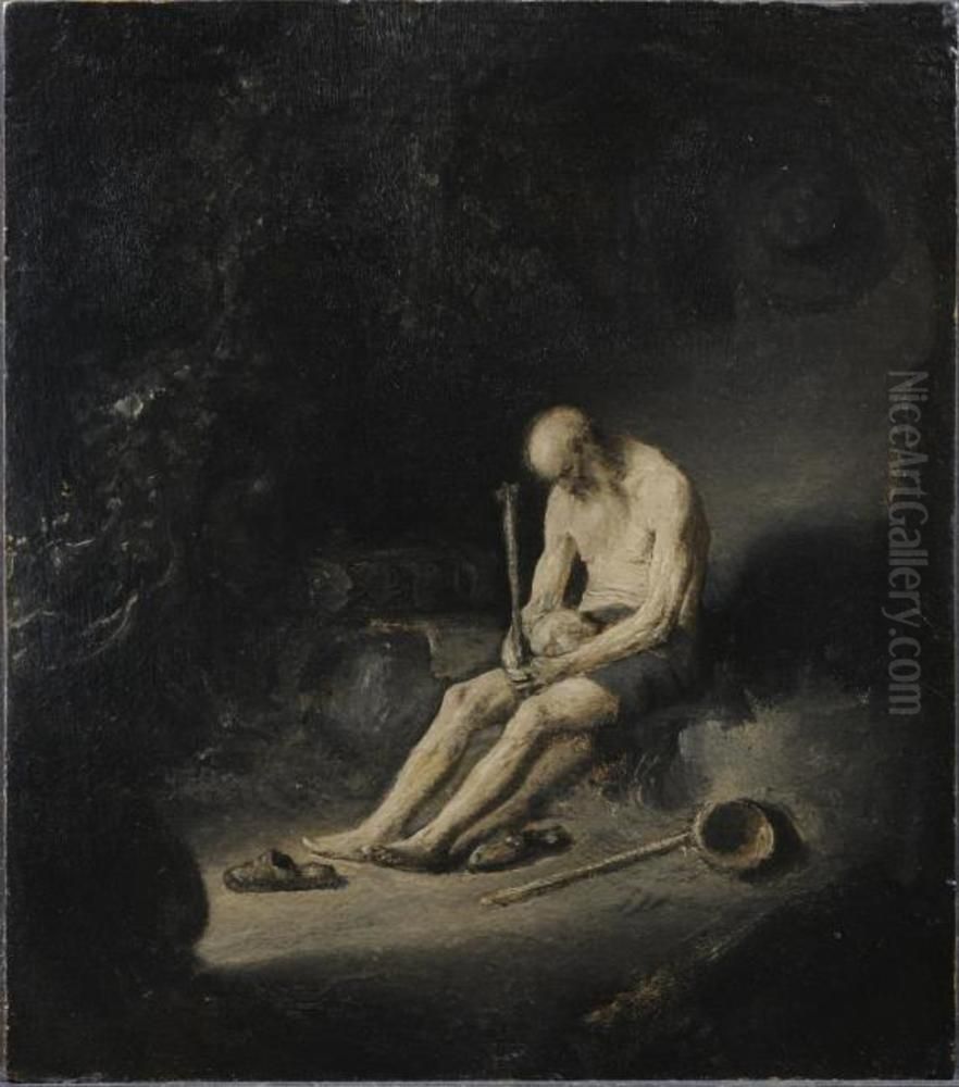 Saint Jerome as a hermit Oil Painting by Jan Lievens