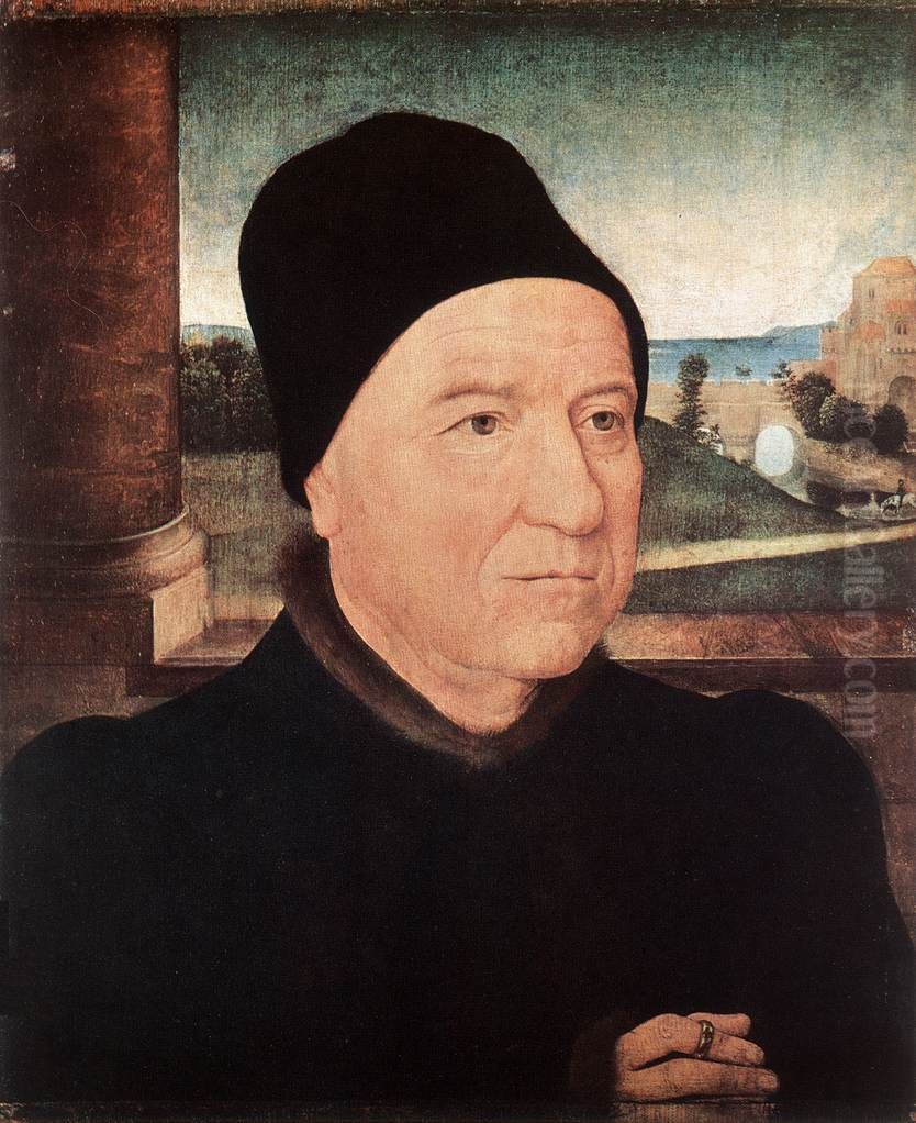 Portrait of an Old Man Oil Painting by (manner of) Memling, Hans