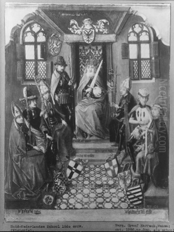 Emperor and electors Oil Painting by Rogier van der Weyden