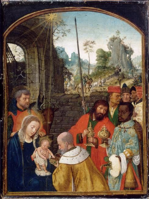 Adoration of the Magi Oil Painting by Simon Bening