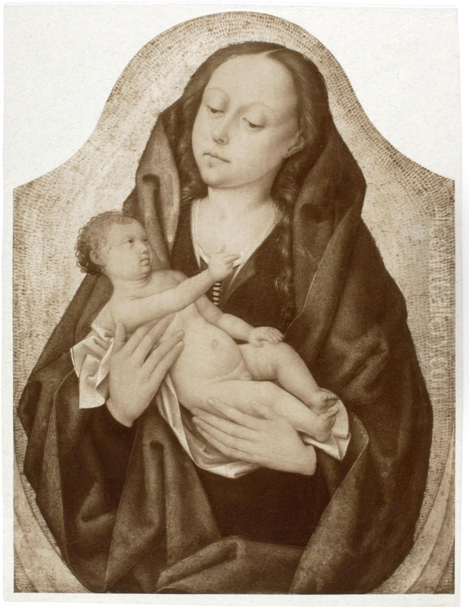 Madonna and Child Oil Painting by Master of the Khanenko Adoration