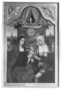 Virgin and Child Enthroned with Saint Anne