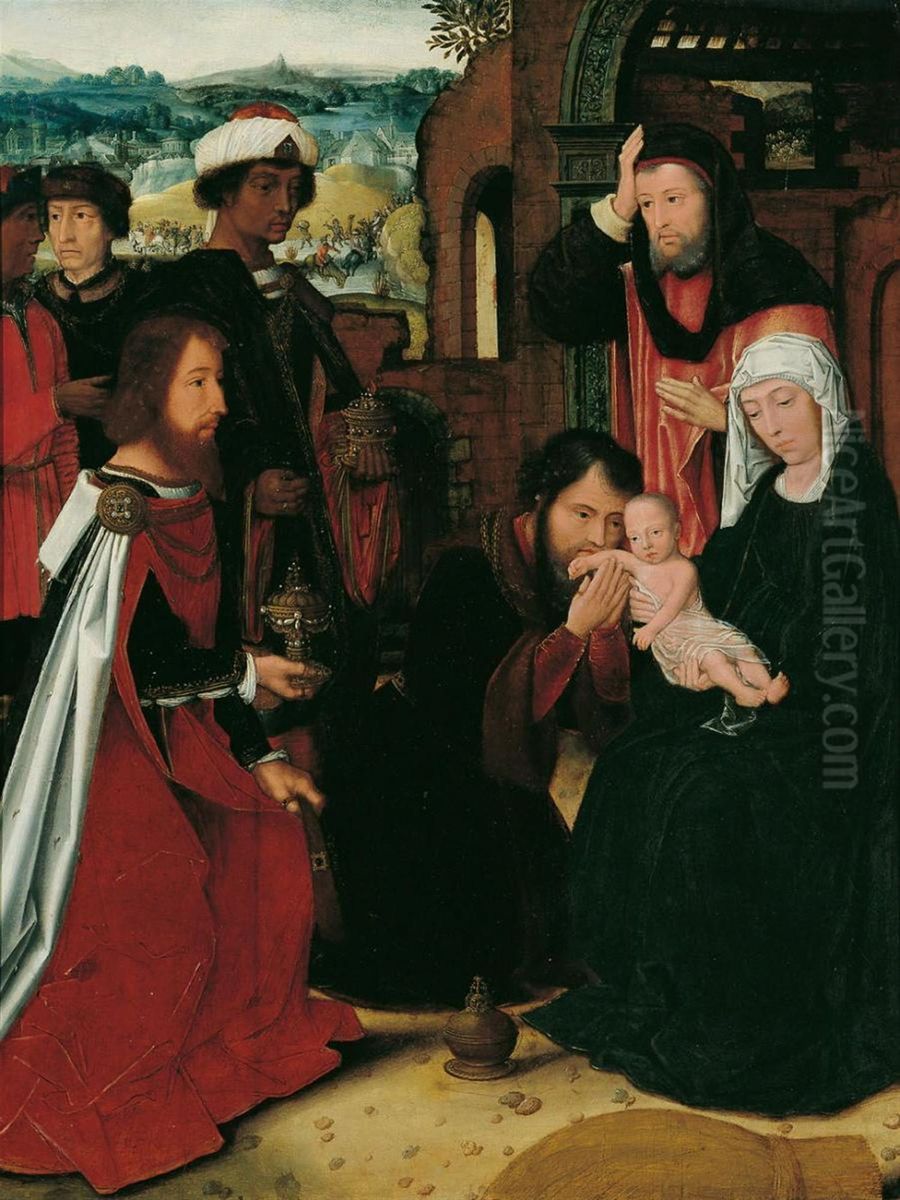 Adoration of the Magi Oil Painting by Ambrosius Benson