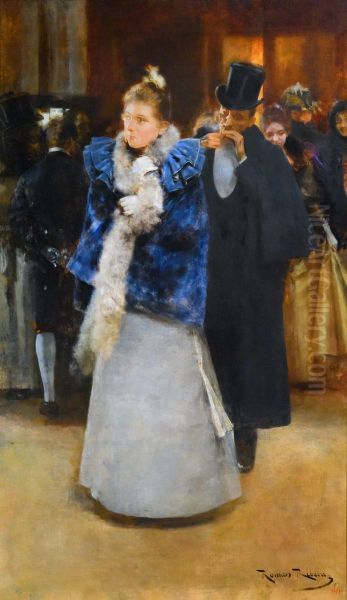 Sortida del ball - Roma Ribera Oil Painting by Roma Ribera i Cirera