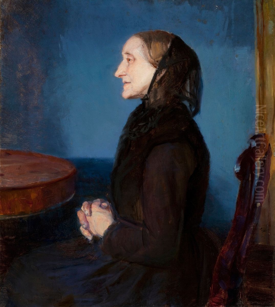 Portraet af Ane Hedvig Brondum Oil Painting by Anna Ancher