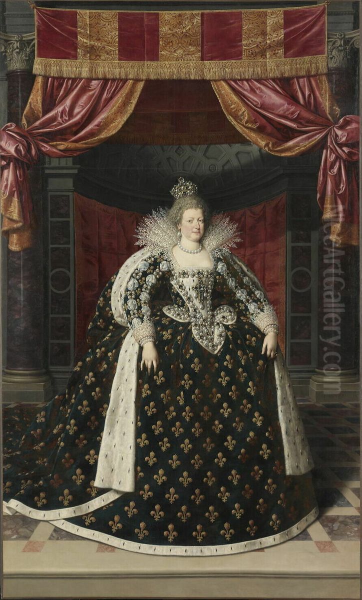 Marie de Medicis, reine de France Oil Painting by Frans Pourbus the younger