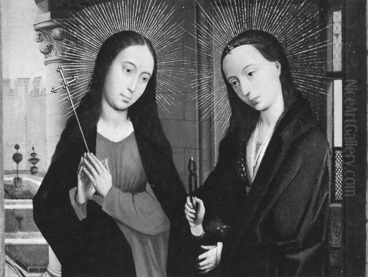Saints Margaret and Apollonia Oil Painting by Rogier van der Weyden