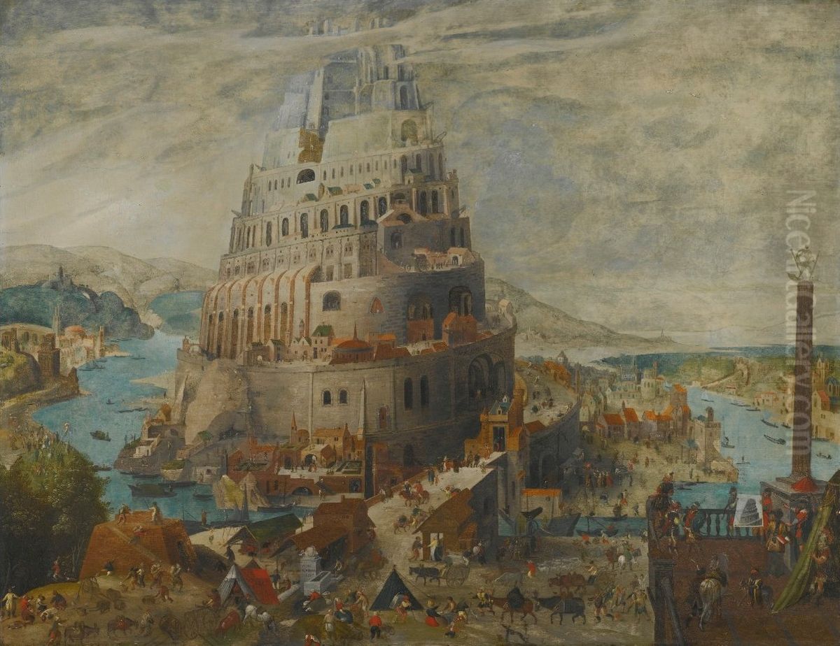 Tower of Babel Oil Painting by Abel Grimmer Tower of Babel Oil Painting by Abel Grimmer