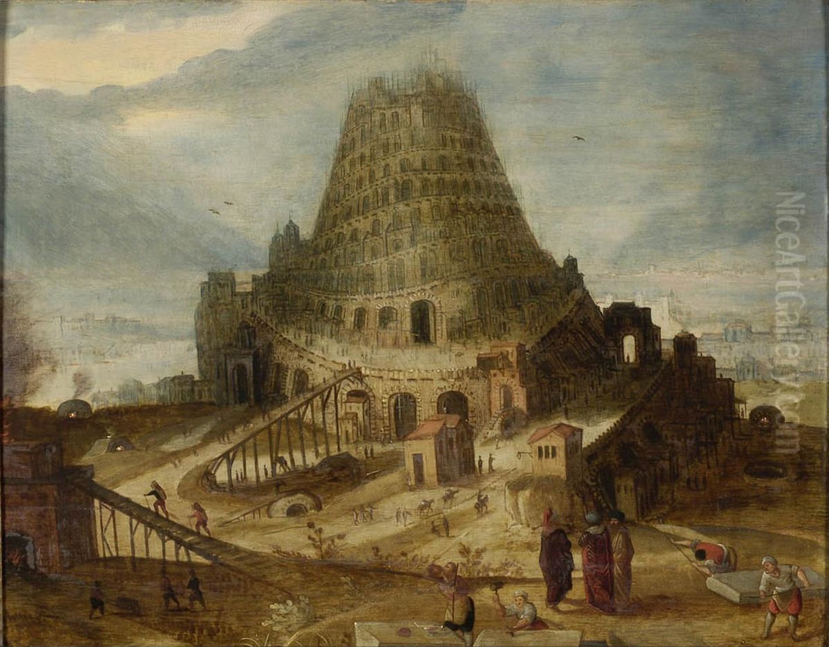 The Tower of Babel Oil Painting by Lucas van Valckenborch