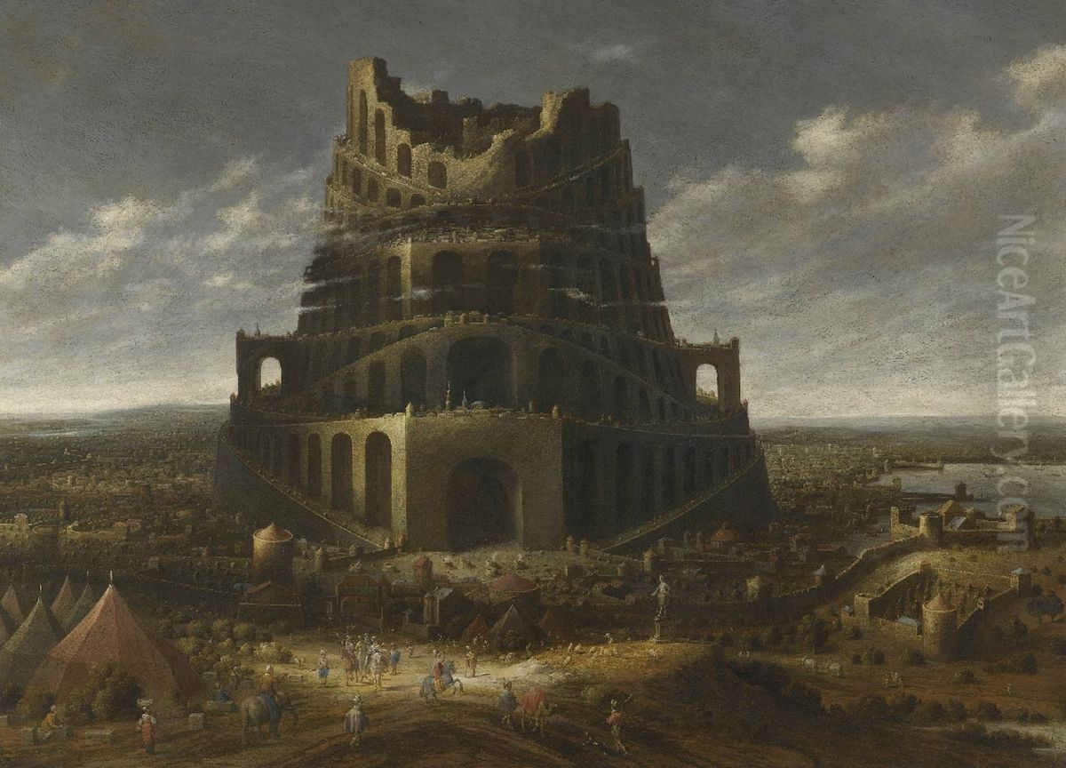 The Tower of Babel Oil Painting by Jan Micker