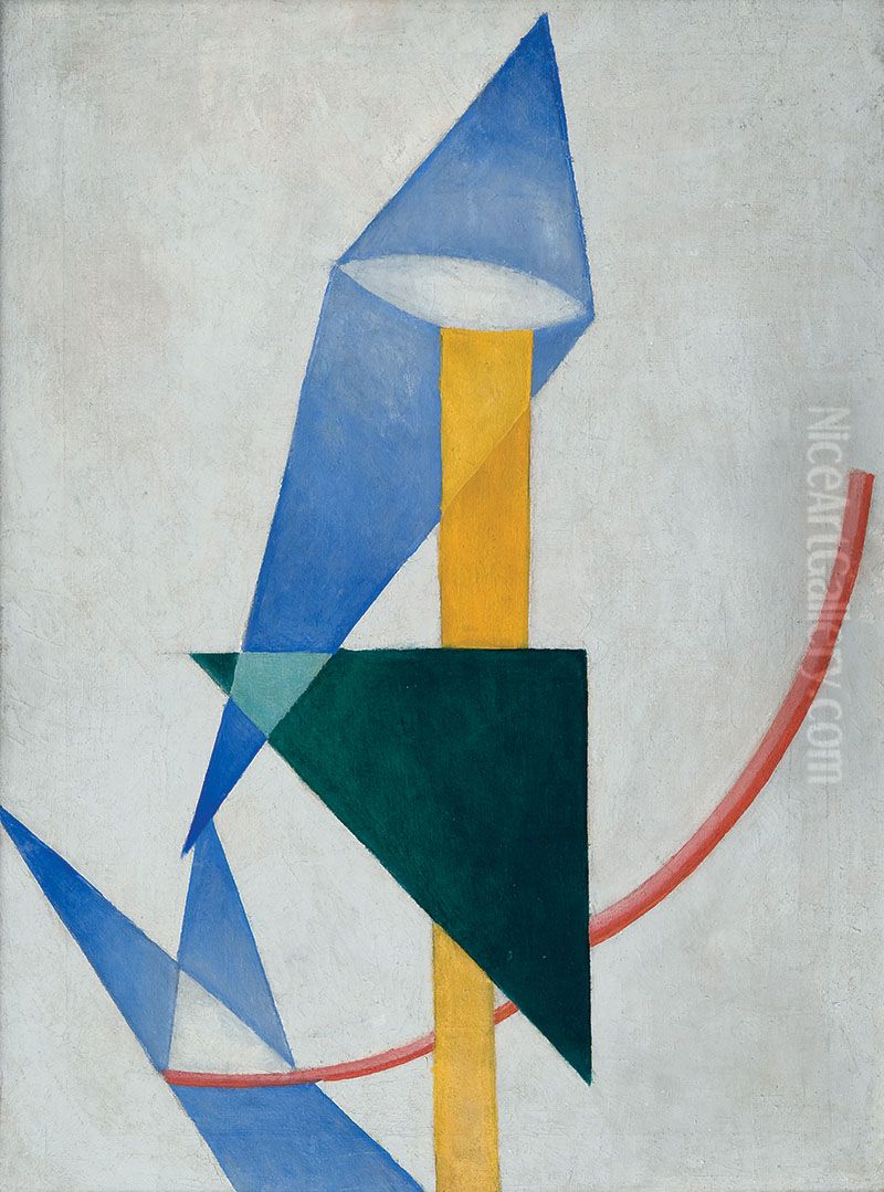 Non-Objective Composition. Color painting Oil Painting by Olga Rozanova