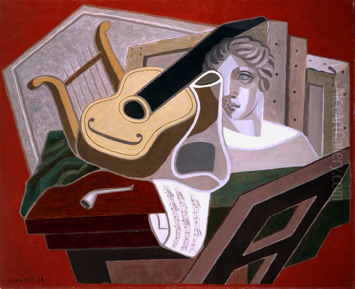La table du musicien Oil Painting by Juan Gris
