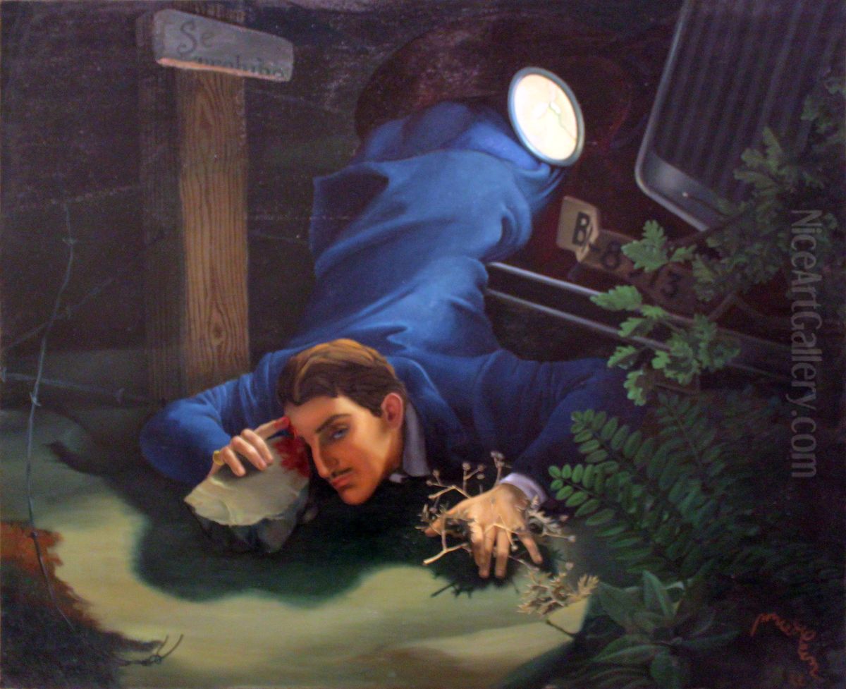 Self-portrait Oil Painting by Alfonso Ponce de Leon