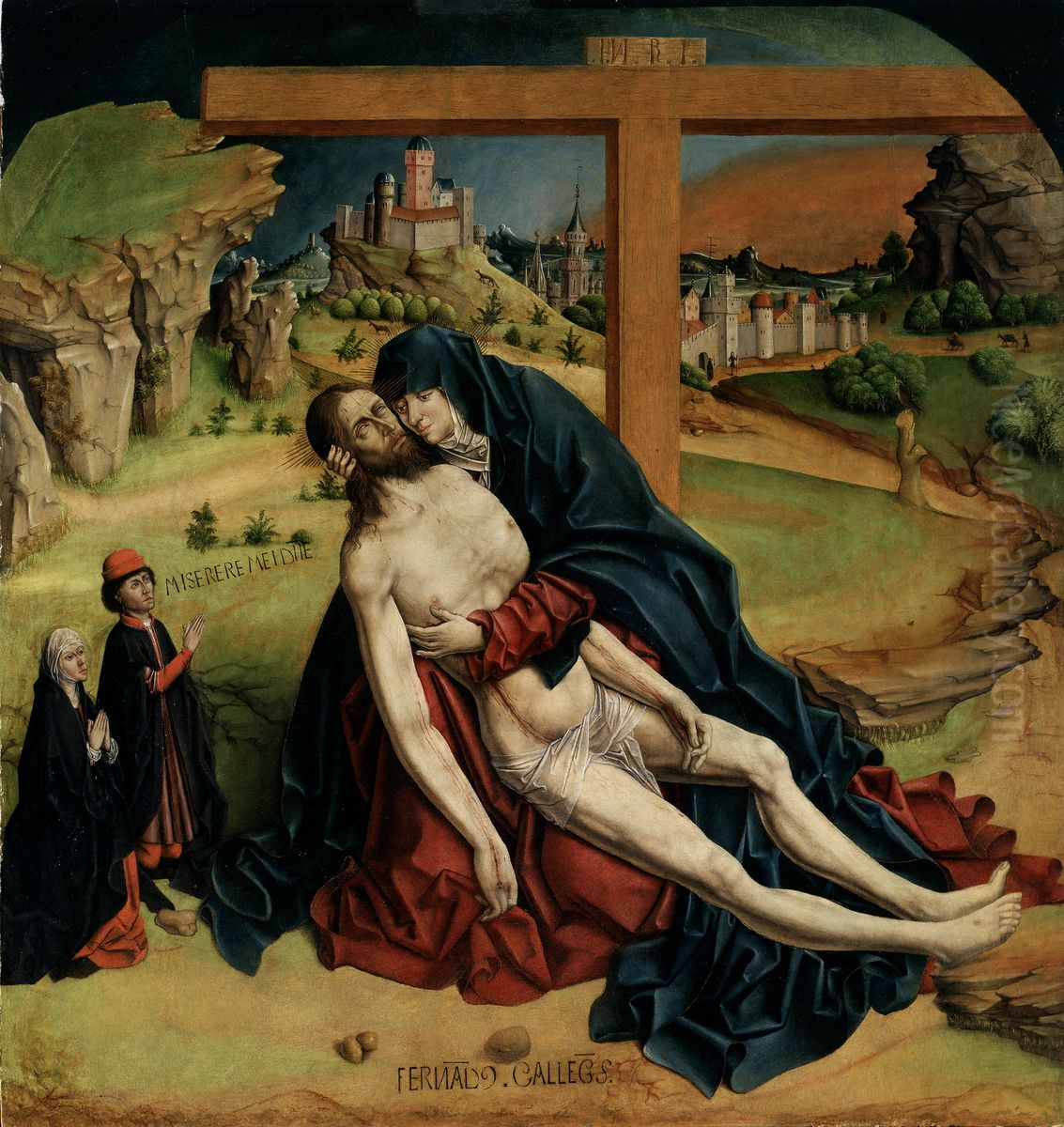 La Piedad Oil Painting by Fernando Gallego