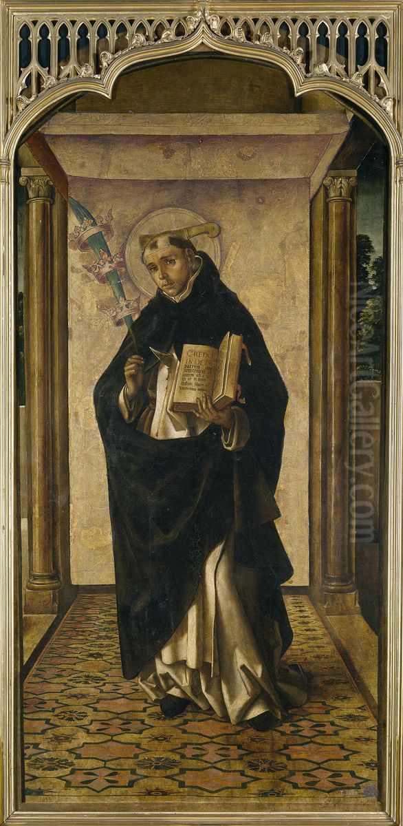 San Pedro Martir Oil Painting by Pedro Berruguete