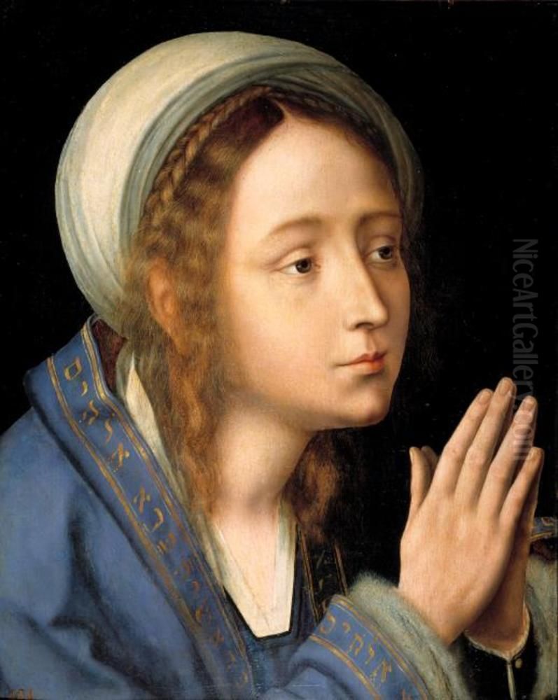 The Virgin in prayer Oil Painting by Quinten Metsys