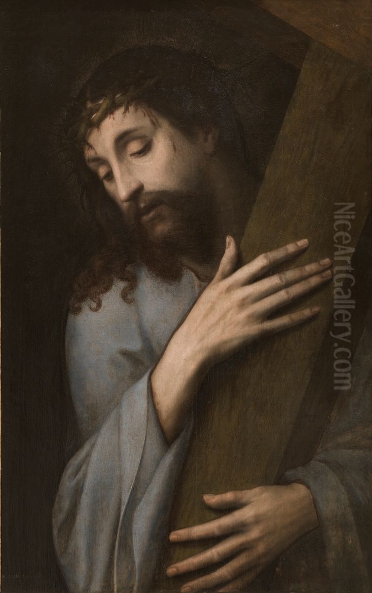 Christ bearing the Cross Oil Painting by Michiel Coxie
