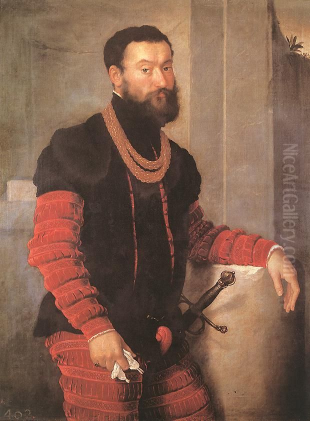 Portrait of a Soldier Oil Painting by Giovanni Battista Moroni