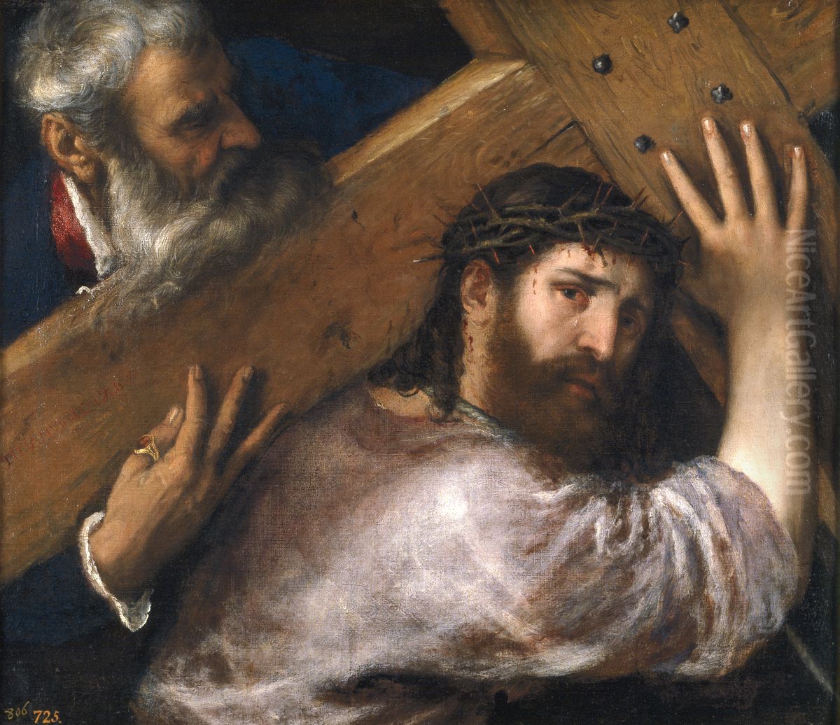 Christ Carrying the Cross Oil Painting by Titian