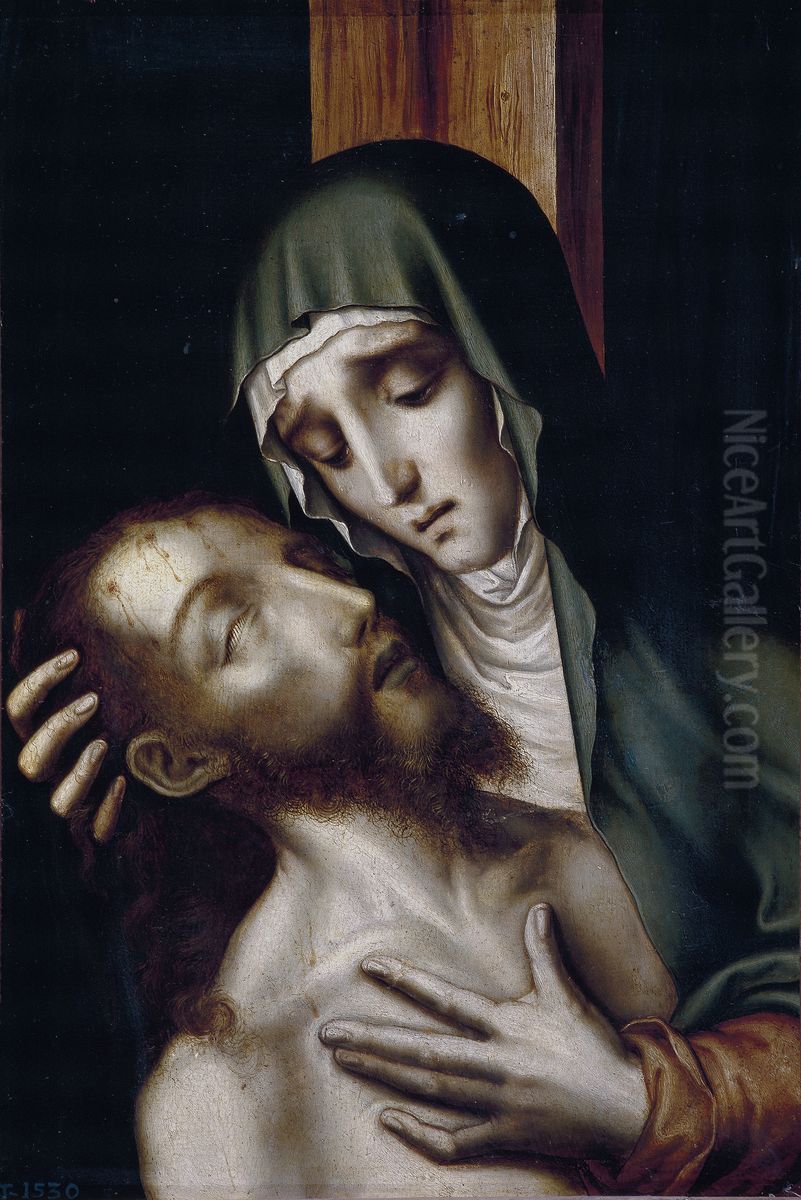 Pieta Oil Painting by Luis de Morales