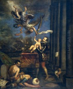 Felipe II ofreciendo al cielo al infante don Fernando