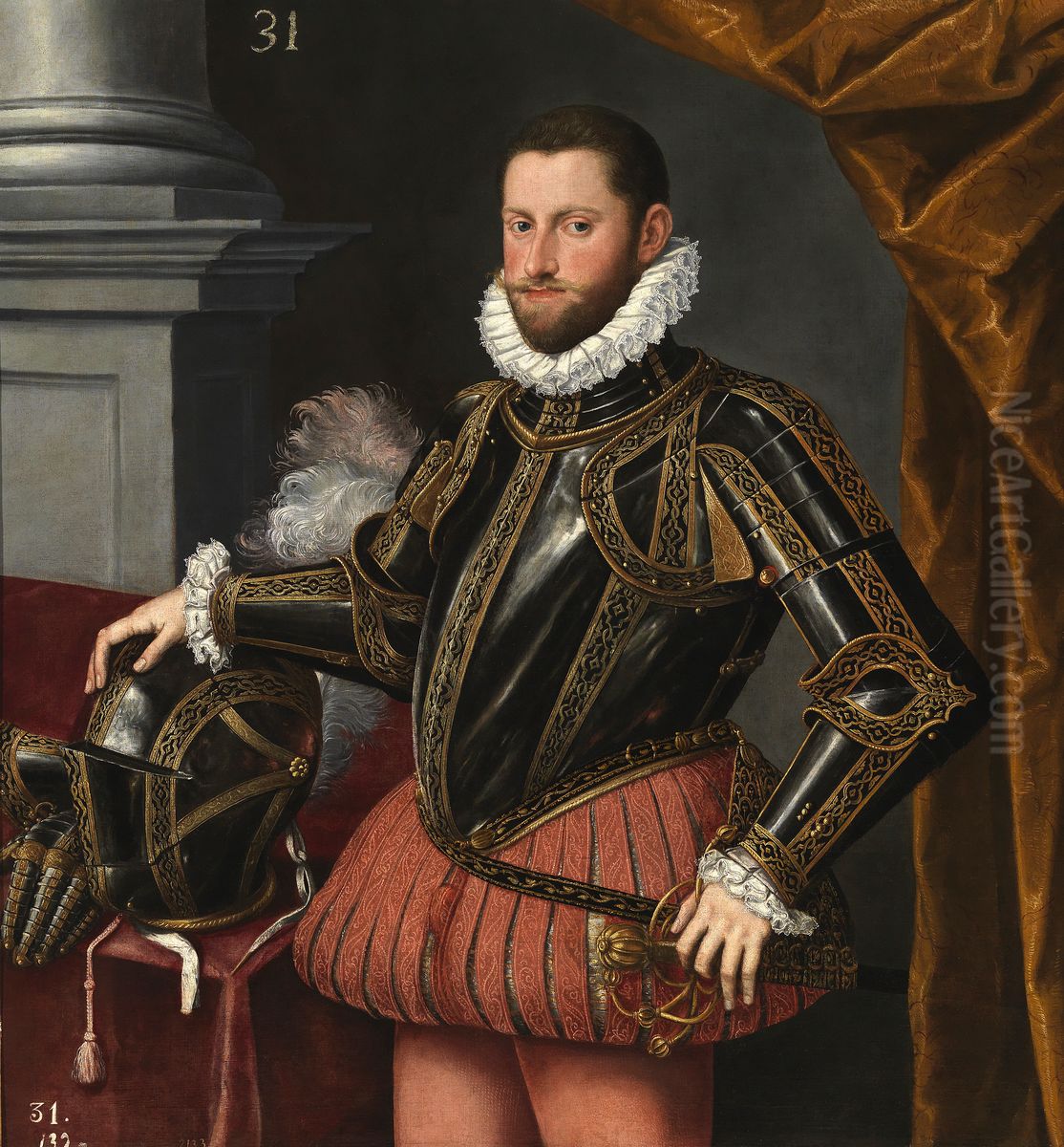 El archiduque Diego Ernesto de Austria Oil Painting by Alonso Sanchez Coello