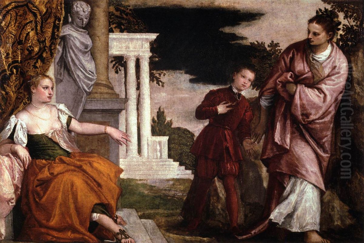 Youth between Virtue and Vice Oil Painting by Paolo Veronese (Caliari)