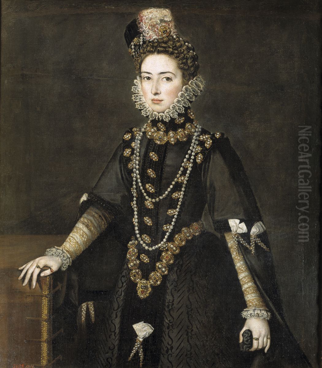 Catalina Micaela de Austria, Duchess of Savoy Oil Painting by Alonso Sanchez Coello Catalina Micaela de Austria, Duchess of Savoy Oil Painting by Alonso Sanchez Coello