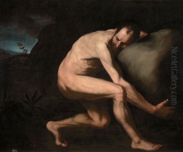 Sisifo Oil Painting by Jusepe de Ribera
