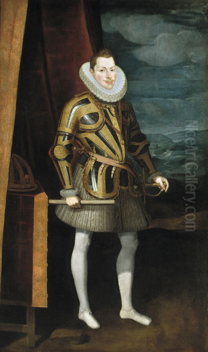 Philip III Oil Painting by Juan Pantoja de la Cruz