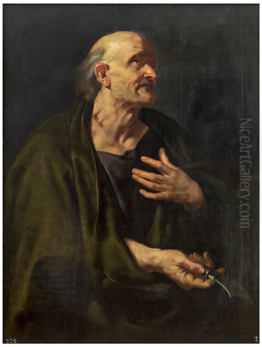 St. Bartolomew Oil Painting by (studio of) Rubens, Peter Paul