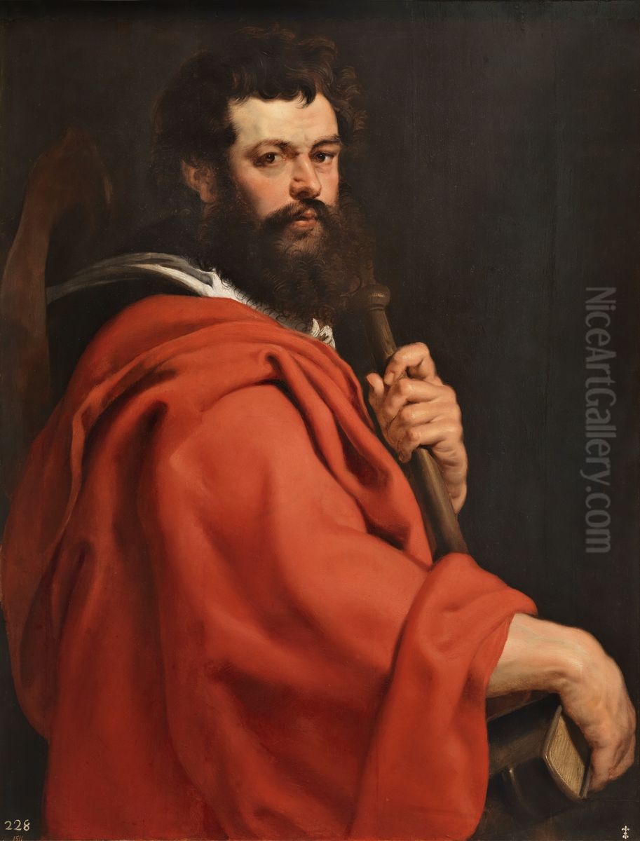 St James the Apostle Oil Painting by (studio of) Rubens, Peter Paul
