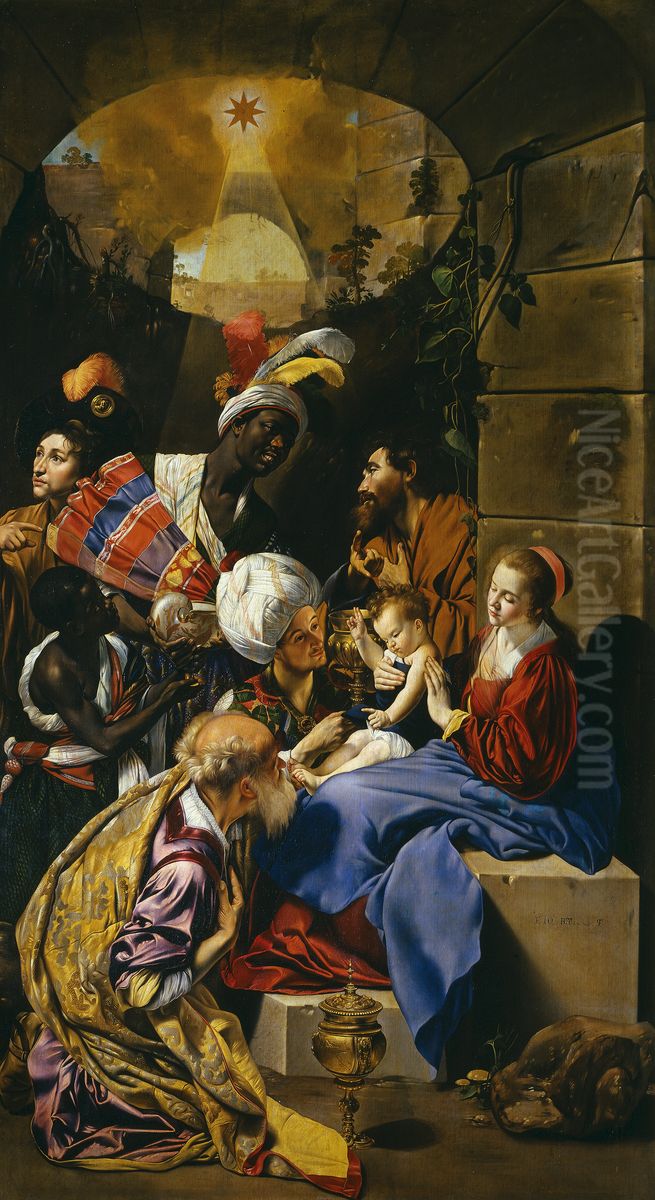 Adoration of the Magi Oil Painting by Juan Bautista Maino