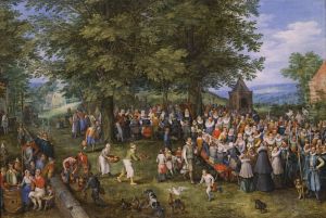Banquete de bodas presidido por los archiduques Alberto de Austria e Isabel Clara Eugenia