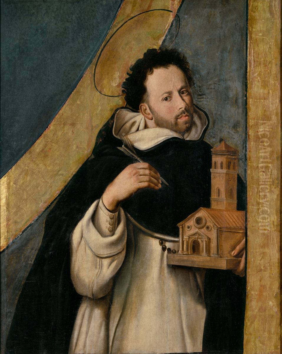 Santo Domingo de Guzman Oil Painting by Juan Bautista Maino