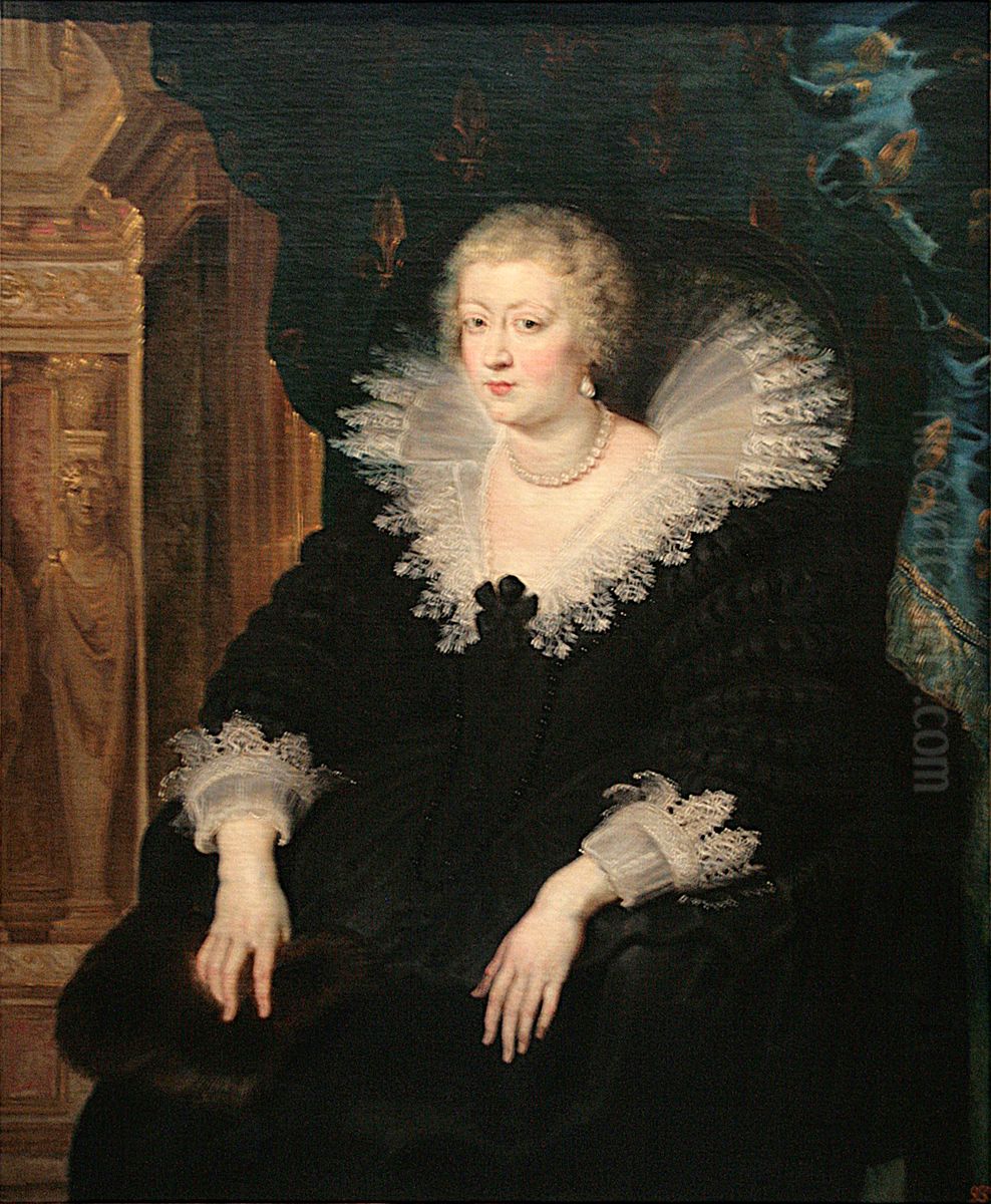 Anne of Austria, Queen of France Oil Painting by (studio of) Rubens, Peter Paul
