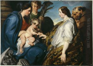 The mystic mariage of Saint Catherine of Alexandria