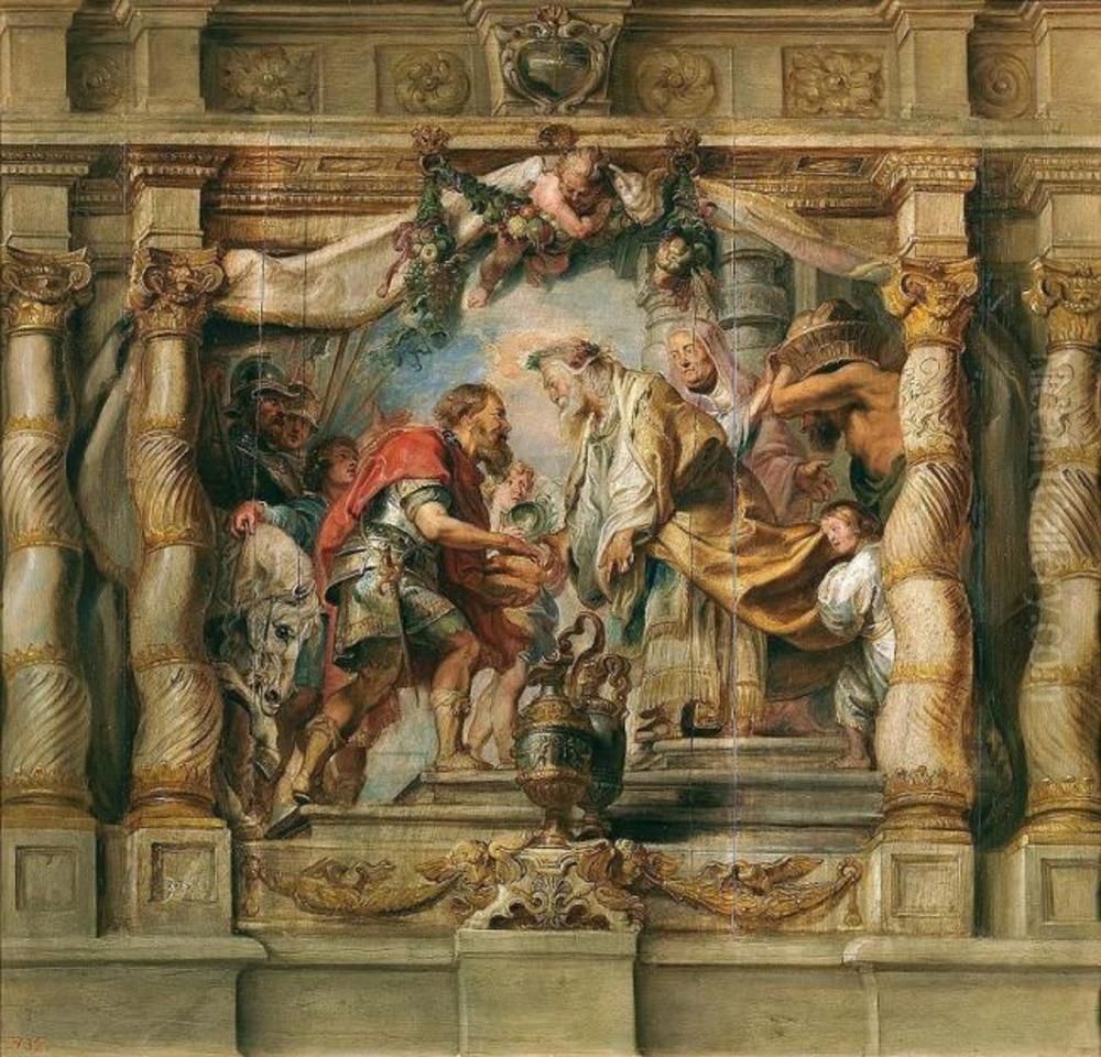18-24) Oil Painting by (studio of) Rubens, Peter Paul