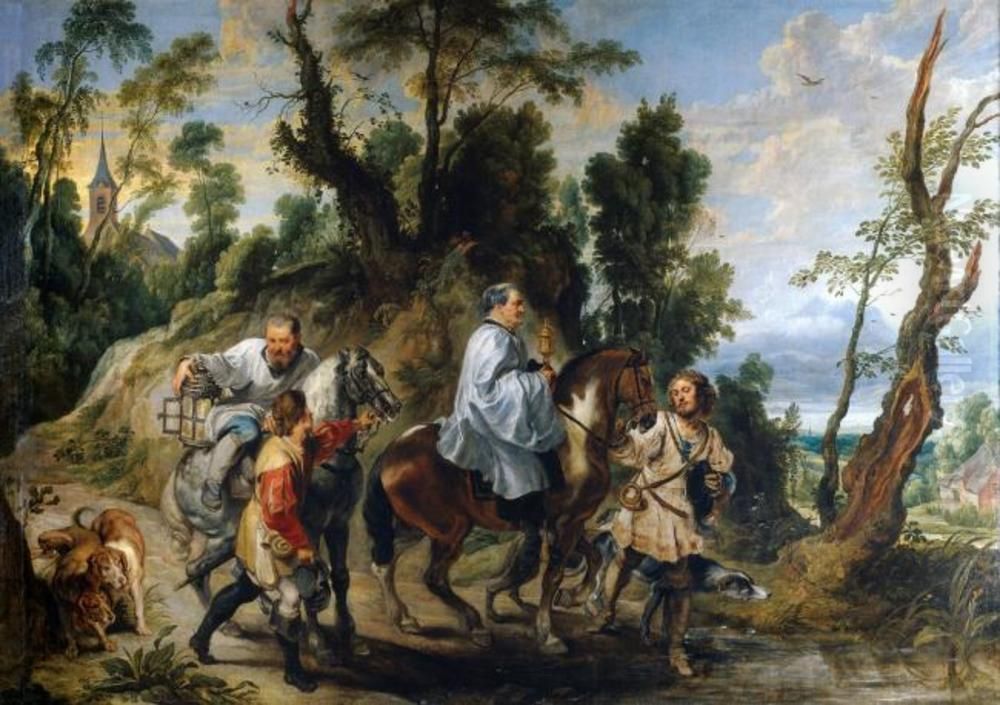 R Oil Painting by (studio of) Rubens, Peter Paul
