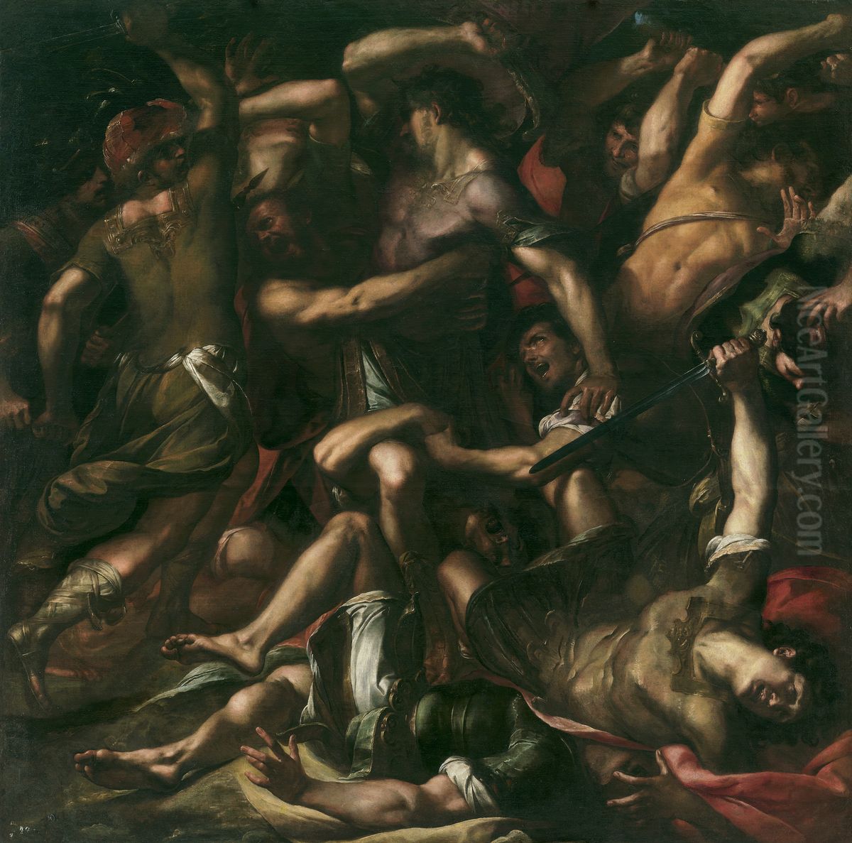 Sanson y los filisteos Oil Painting by Giulio Cesare Procaccini