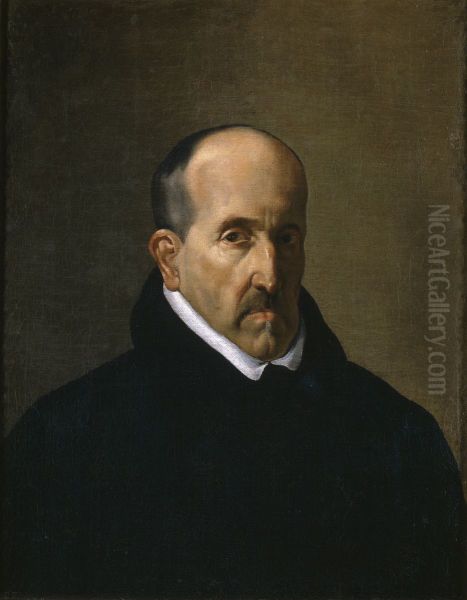Luis de Gongora y Argote Oil Painting by Diego Rodriguez de Silva y Velazquez