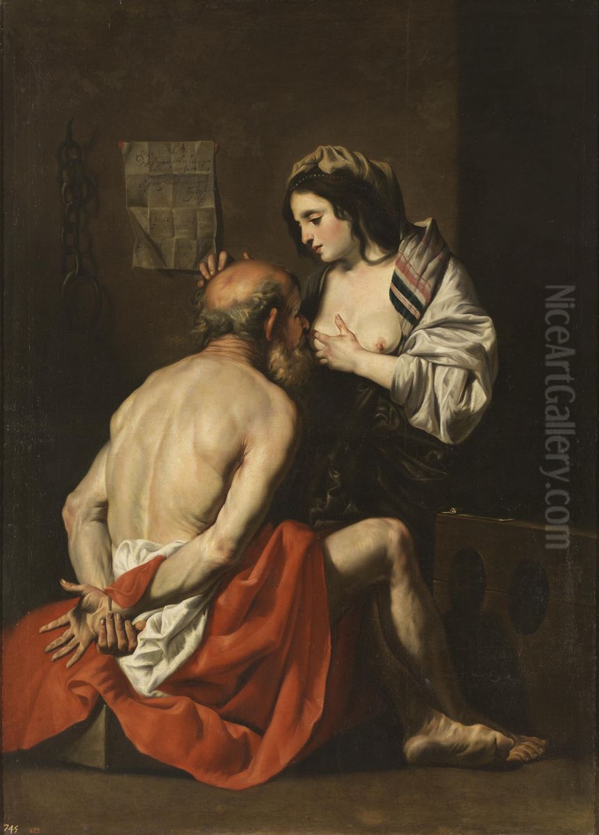 Caritas Romana Oil Painting by Gaspar De Crayer