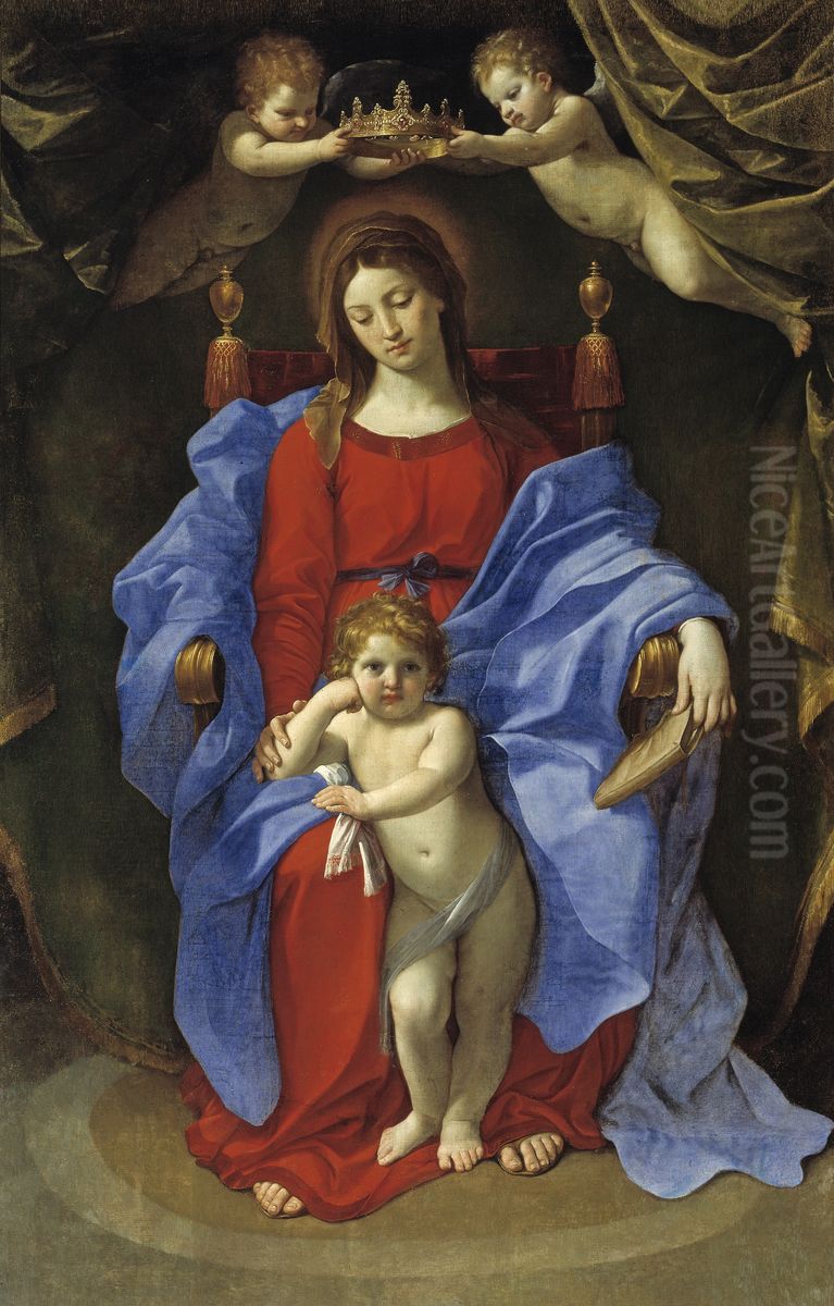 Madonna with a Chair Oil Painting by Guido Reni