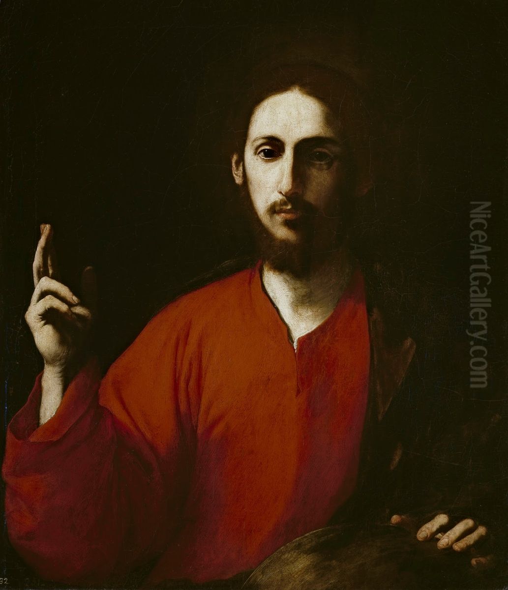 Christ the Saviour Oil Painting by Jusepe de Ribera