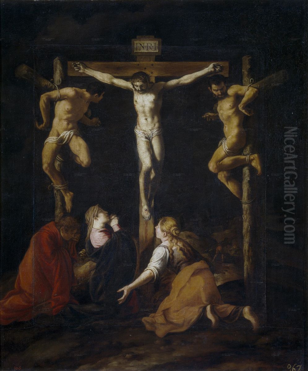 La Crucifixion Oil Painting by Pedro Orrente